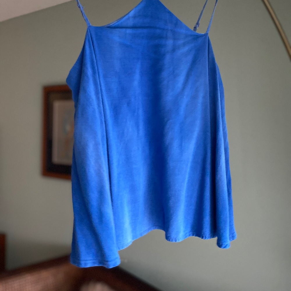 Blue strap top